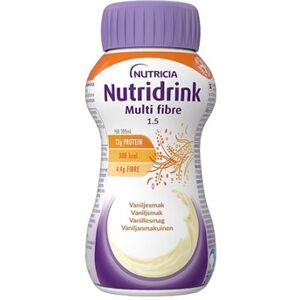 Nutridrink Multi Fibertilskud Vanille 4 x 200 ml