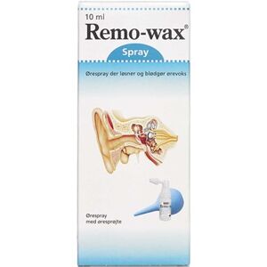 Remo-wax ørespray med øresprøjte Medicinsk udstyr 10 ml Remo - wax