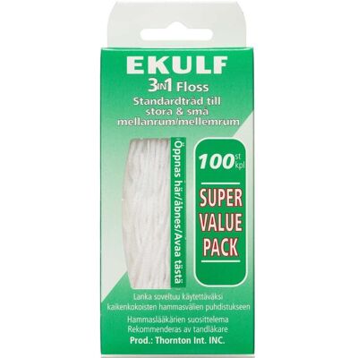 EKULF 3in1 Floss - Tandtråd til mellemrummene EKULF 3in1 Floss - Tandtråd til mellemrummene