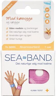 SEA-BAND Akupressurbnd brn PINK Medicinsk udstyr 1 par