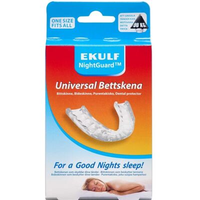 Ekulf NightGuard Bideskinne - Universel, Tilpasselig, Reducerer Skade - Mundbeskytter Ekulf NightGuard Bideskinne - Universel, Tilpasselig, Reducerer Skade - Mundbeskytter