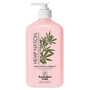 Australian Gold Hemp Nation White Peach and Hibiscus Body Lotion 535 ml - Bodylotion - bodycreme - Hudpleje