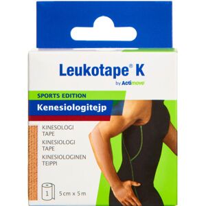 Actimove Leukotape K Beige 5cmx5m Medicinsk udstyr 1 stk Actimove Leukotape K Beige 5cmx5m Medicinsk udstyr 1 stk