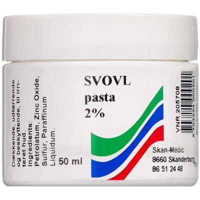 S.A. Svovl Pasta 2% 50 ml S.A. Svovl Pasta 2% 50 ml