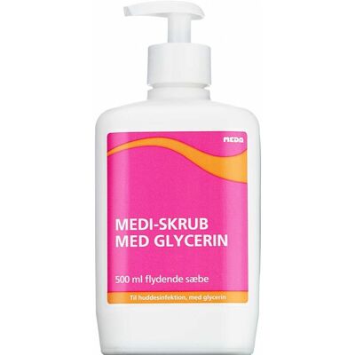 Viatris Medi-skrub+ glycerin m/pumpe 500 ml Viatris Medi-skrub+ glycerin m/pumpe 500 ml