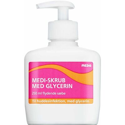 Viatris Medi-skrub+glycerin m/pumpe 250 ml Viatris Medi-skrub+glycerin m/pumpe 250 ml