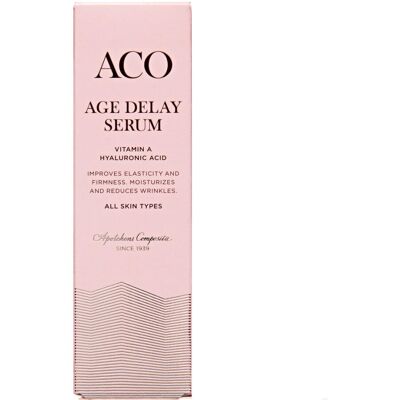 ACO Face Age Delay Serum - Anti-Age Serum til Tør Hud ACO Face Age Delay Serum - Anti-Age Serum til Tør Hud