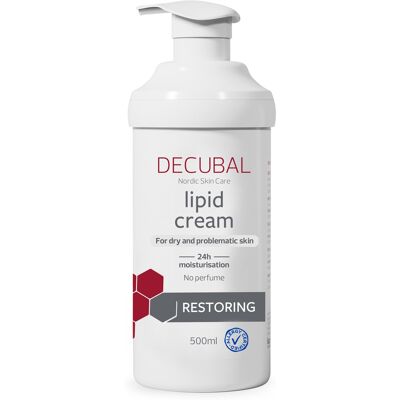 Decubal Lipid Cream 500 ml - Bodycreme - Nærende, Fugtgivende - Tør hud Decubal Lipid Cream 500 ml - Bodycreme - Nærende, Fugtgivende - Tør hud