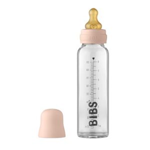 BIBS Sutteflaske - BIBS Baby Glass Bottle Complete Set Latex 225ml Blush 1 stk
