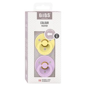 Bibs sut -BIBS Colour 2 PACK Latex Size 1 Sunshine/Violet Sky 2 stk