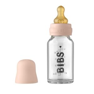 BIBS Baby Glass Bottle Complete Set Latex 110ml Blush 1 stk