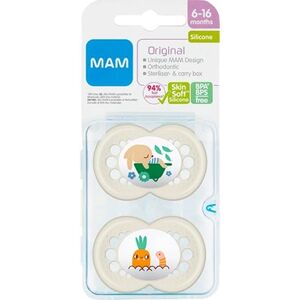 MAM sut - MAM Original Ultra Soft Silikone Sut Assorterede Farver 2 stk