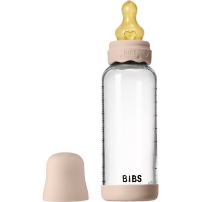 BIBS Babyglas Boheme Flaske Naturlatex Mellemstrøm Rose - Babyflaske BIBS Babyglas Boheme Flaske Naturlatex Mellemstrøm Rose - Babyflaske