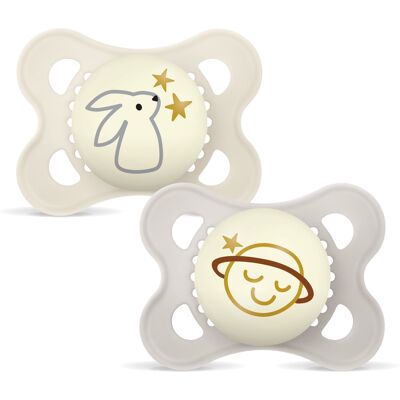 MAM Original Night Silk 0-6m 2p Box V Neutral 2 stk MAM Original Night Silk 0-6m 2p Box V Neutral 2 stk