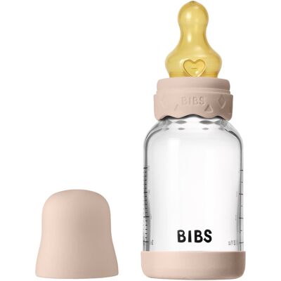 BIBS Babyglas Boheme Flaske Naturlæder Medium Flow - Babyflaske BIBS Babyglas Boheme Flaske Naturlæder Medium Flow - Babyflaske