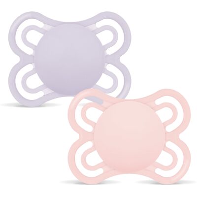 MAM Perfect Silk 0-6m 2p Box V Pink 2 stk MAM Perfect Silk 0-6m 2p Box V Pink 2 stk