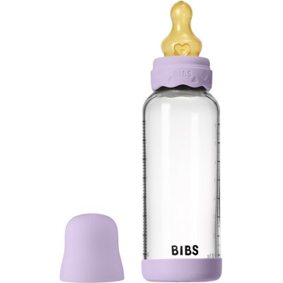 BIBS Baby Glas Boheme Flaske Naturgummi Medium Flow Violet Sky - Babyflaske BIBS Baby Glas Boheme Flaske Naturgummi Medium Flow Violet Sky - Babyflaske