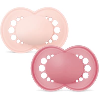 MAM Orig Silk 6-16m 2p Box V Pink Unprint 2 stk MAM Orig Silk 6-16m 2p Box V Pink Unprint 2 stk