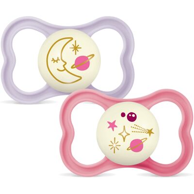 MAM Air Night Silk 6-16m 2p Box V Pink 2 stk MAM Air Night Silk 6-16m 2p Box V Pink 2 stk