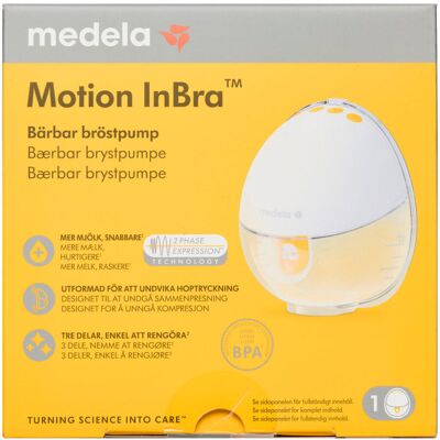 Medela Motion InBra Elektrisk Enkelt Brystpumpe Medicinsk udstyr 1 stk Medela Motion InBra Elektrisk Enkelt Brystpumpe Medicinsk udstyr 1 stk