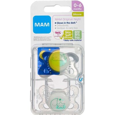 MAM - Original Night - 0-6 måneder - Sut MAM - Original Night - 0-6 måneder - Sut