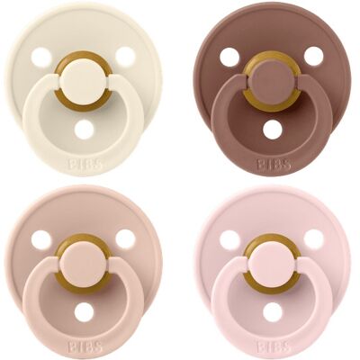 BIBS Str. 2 Sut i naturgummi Ivory/Blush/Woodchuck/Blossom - Sut BIBS Str. 2 Sut i naturgummi Ivory/Blush/Woodchuck/Blossom - Sut