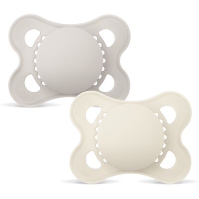 MAM Original Natural Rubber Neutral 0-6m Uden motiv 2 stk MAM Original Natural Rubber Neutral 0-6m Uden motiv 2 stk