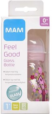 MAM Feel Good Glassutteflaske Assorterede Farver 170 ml