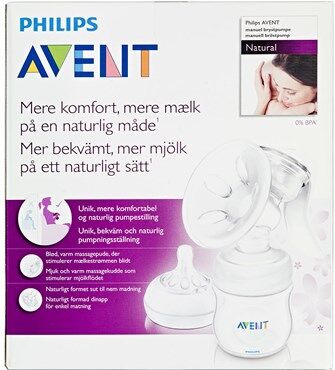 AVENT Philips Avent Brystpumpe Natural Komfort m/125 ml. Flaske 1 stk.