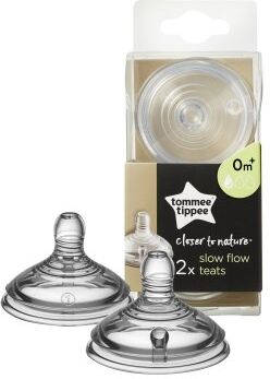 Tommee Tippee CTN 2 stk flaskesut 0+ mdr (Slow) 2 stk