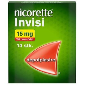 Nicorette Invisi 15 mg/16 timer 14 stk Depotplastre - Nikotinplaster