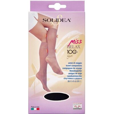 Solidea Knæ Miss Relax 100 SH Sort Medium Medicinsk udstyr 1 par Solidea Knæ Miss Relax 100 SH Sort Medium Medicinsk udstyr 1 par