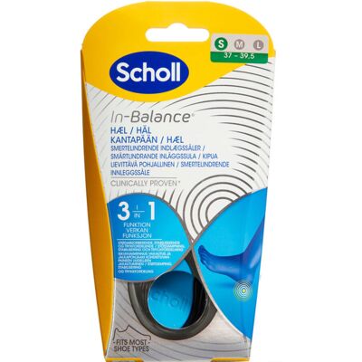 Scholl In-balance Sål Hæl Str. S Medicinsk udstyr 2 stk Scholl In-balance Sål Hæl Str. S Medicinsk udstyr 2 stk