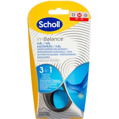Scholl In-balance Sål Hæl Str. M Medicinsk udstyr 2 stk Scholl In-balance Sål Hæl Str. M Medicinsk udstyr 2 stk