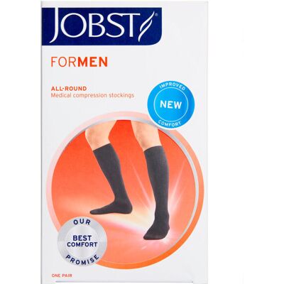 Jobst For Men Sort Kompressionsstrømpe str. L Medicinsk udstyr 1 par Jobst For Men Sort Kompressionsstrømpe str. L Medicinsk udstyr 1 par