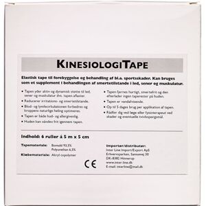 Kinesiotape - Jasper Kinesiologi Tape Assorterede Farver 5 cm x 5 m 6 stk