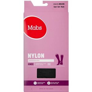 Mabs Nylon Cotton Knee Wide Black X-Large Medicinsk udstyr 1 par