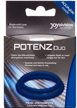 Potenz Duo Penisring medium, bl Medicinsk udstyr 2 stk