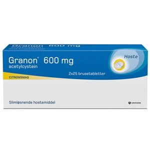 Granon 600 mg 50 stk Brusetabletter