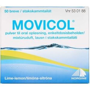 Movicol 50 stk Pulver til oral opløsning, enkeltdosisbeholder - Afføringsmiddel