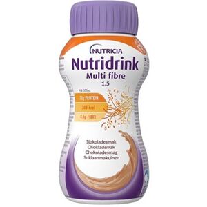 Nutridrink Multi Fibertilskud Chokolade 4 x 200 ml