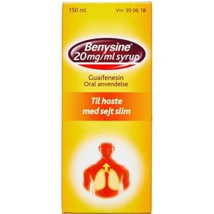 Benysine 20 mg/ml (Håndkøb, apoteksforbeholdt) 150 ml Syrup Mcneil