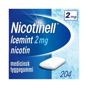 Nicotinell IceMint 2 mg 204 stk Medicinsk tyggegummi - Nikotintyggegummi