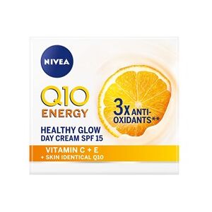 NIVEA Q10 Energy Day Cream 50 ml - Ansigtscreme Med Solfaktor - Hudpleje