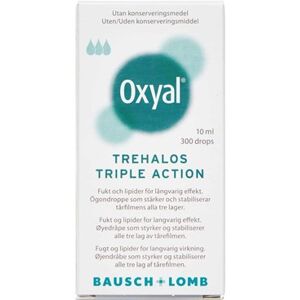 Oxyal Trehalod Triple Action Medicinsk udstyr 10 ml - Øjendråber- Produkter til øjnene