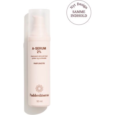 Pudderdåserne A-Serum 2% 50 ml - Serum mod aldring Pudderdåserne A-Serum 2% 50 ml - Serum mod aldring