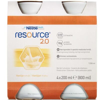 Resource 2.0 Vanille 4 x 200 ml Resource 2.0 Vanille 4 x 200 ml