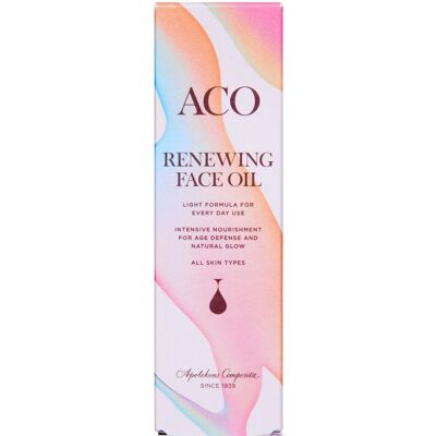 ACO Fornyende Ansigtsolie 30ml - Ansigtspleje - Hudpleje ACO Fornyende Ansigtsolie 30ml - Ansigtspleje - Hudpleje