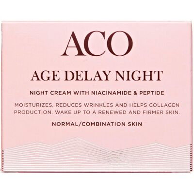 ACO Age Delay Night Cream Normal Skin 50 ml ACO Age Delay Night Cream Normal Skin 50 ml