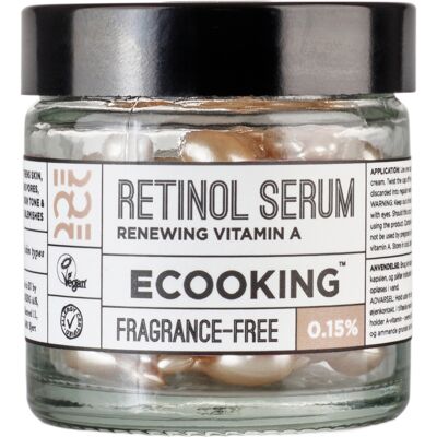 ECOOKING Retinol Serum 0,15% Fragrance-Free 60 stk ECOOKING Retinol Serum 0,15% Fragrance-Free 60 stk